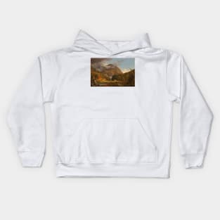 A View of the Mountain Pass Called the Notch of the White Mountans (Crawford Notch) by Thomas Cole Kids Hoodie